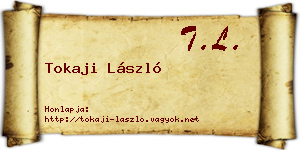 Tokaji László névjegykártya